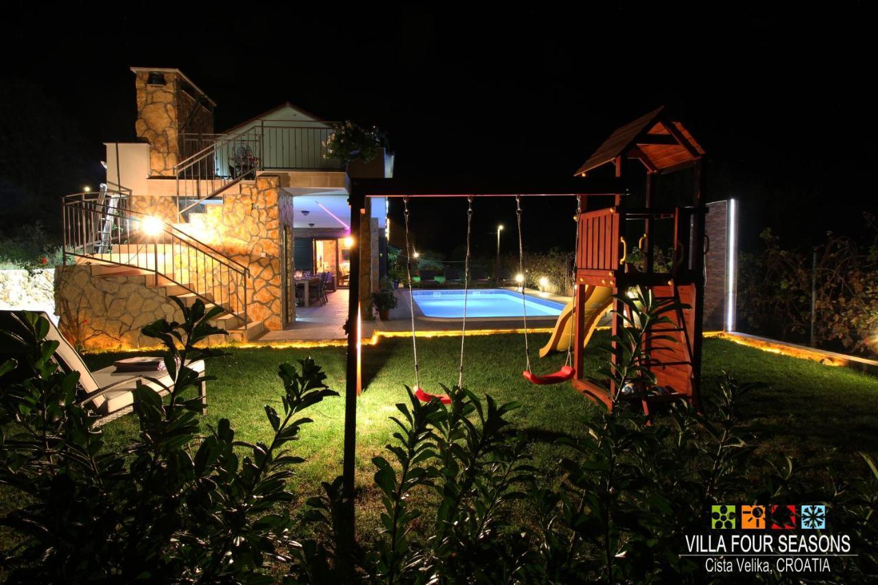 Villa Four Seasons, Heated Pool And 3 En-Suite Bathrooms Velika Čista Exterior foto